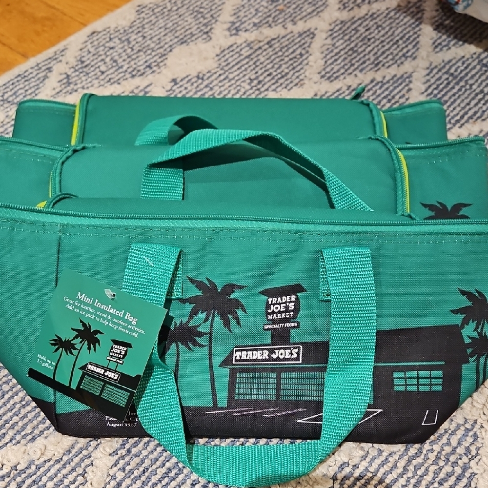 Trader Joe's Green Insulated mini Bag $30 For All 3